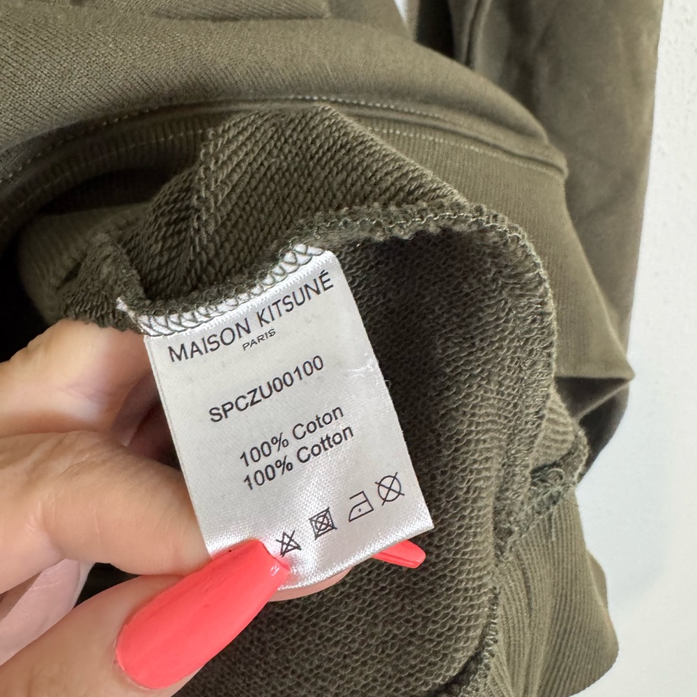 MAISON KITSUNE Olive pullover Crewneck sweatshirt - Picture 3 of 4